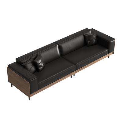 luck idea Modern Leather Sofa 106.3 luck idea Modern Leather Sofa 106.3