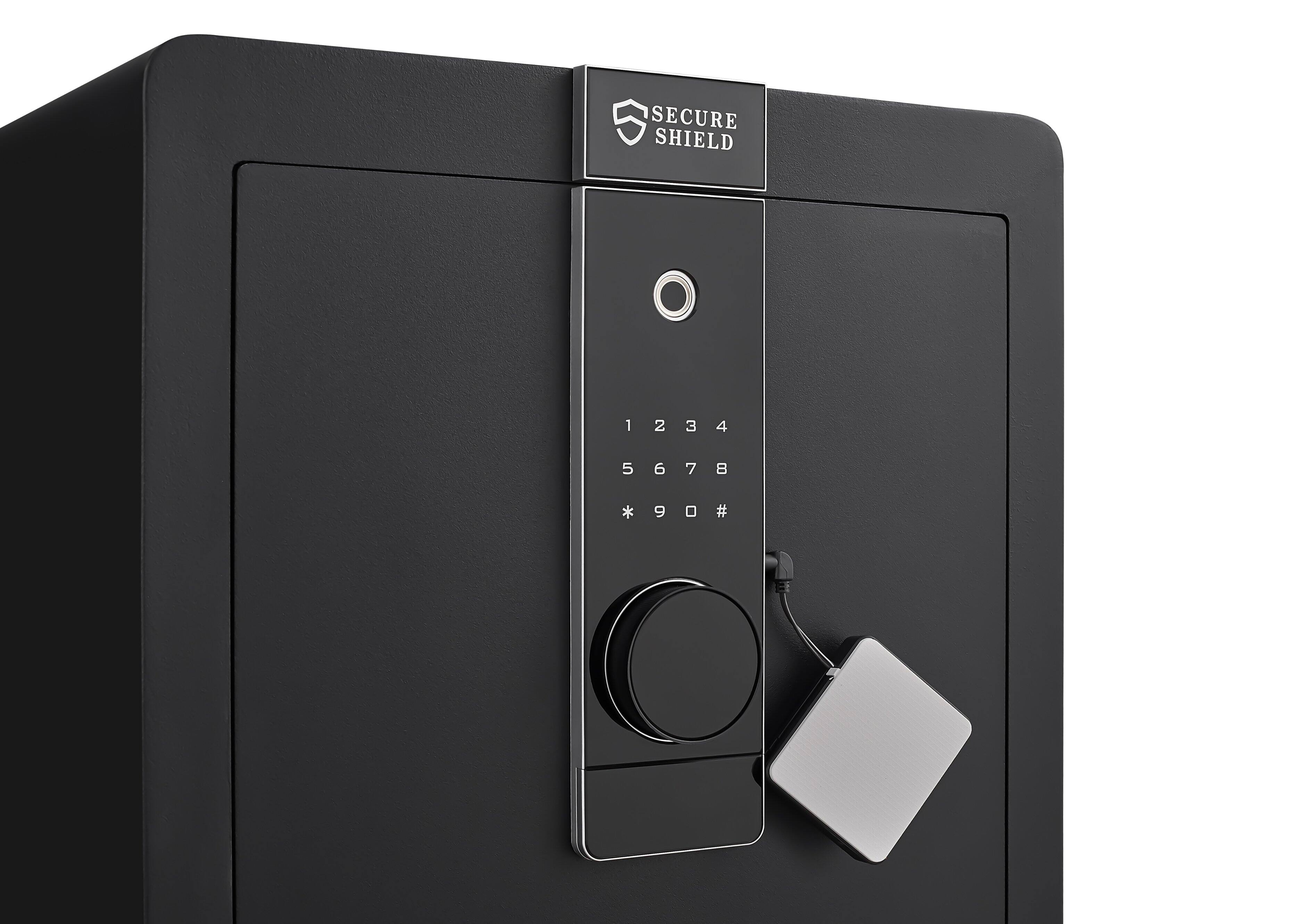 SECURE SHIELD  
1234  
1 2 3 4  
5678  
5 6 7 8  
* *90*  
9 #