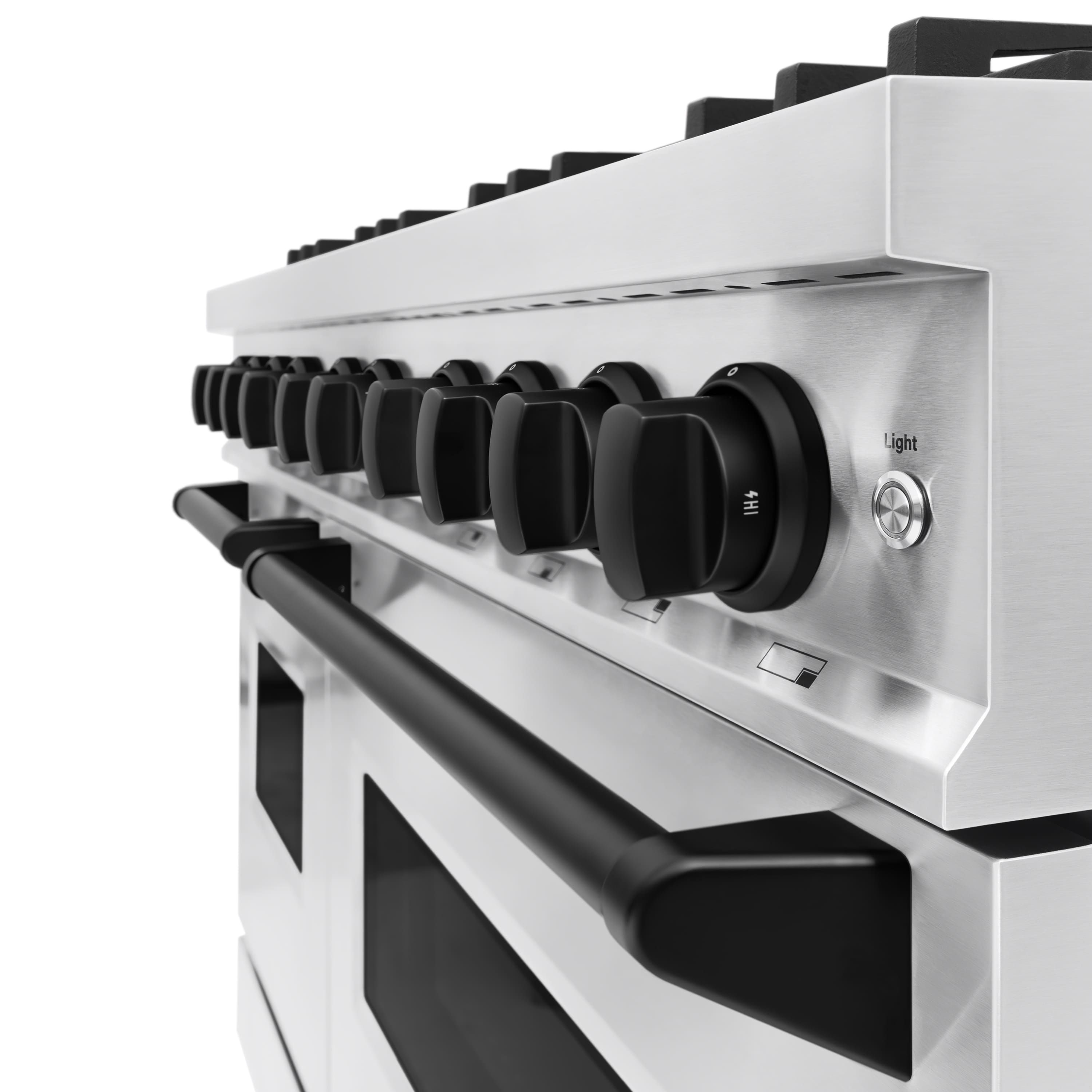 The text on the image reads "Light 4HI," which suggests that the oven has a light that can be turned on when the oven is set to the "4HI" setting.