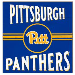 Jardine - Pitt Panthers 10'' x 10'' Retro Team Sign - Blue