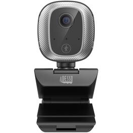 Adesso - CyberTrack M1 Webcam - 2.1 Megapixel - 30 fps - USB 2.0 - 1920 x 1080 Video - CMOS Sensor - Fixed Focus - Black/Silver