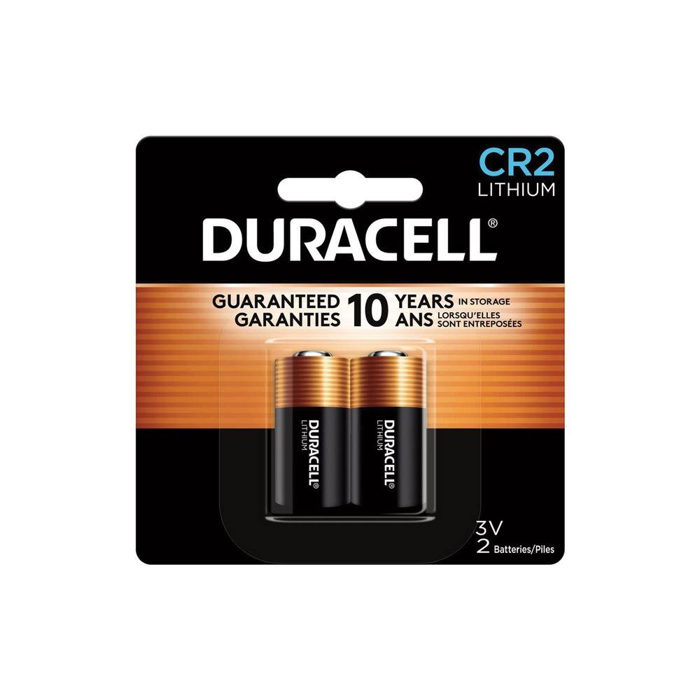 CR2 LITHIUM
DURACELL
GUARANTEED 10 YEARS IN STORAGE
GARANTIES 10 ANS LORSQU'ELLES SONT ENTREPOSÉES
3V
2 Batteries/Piles