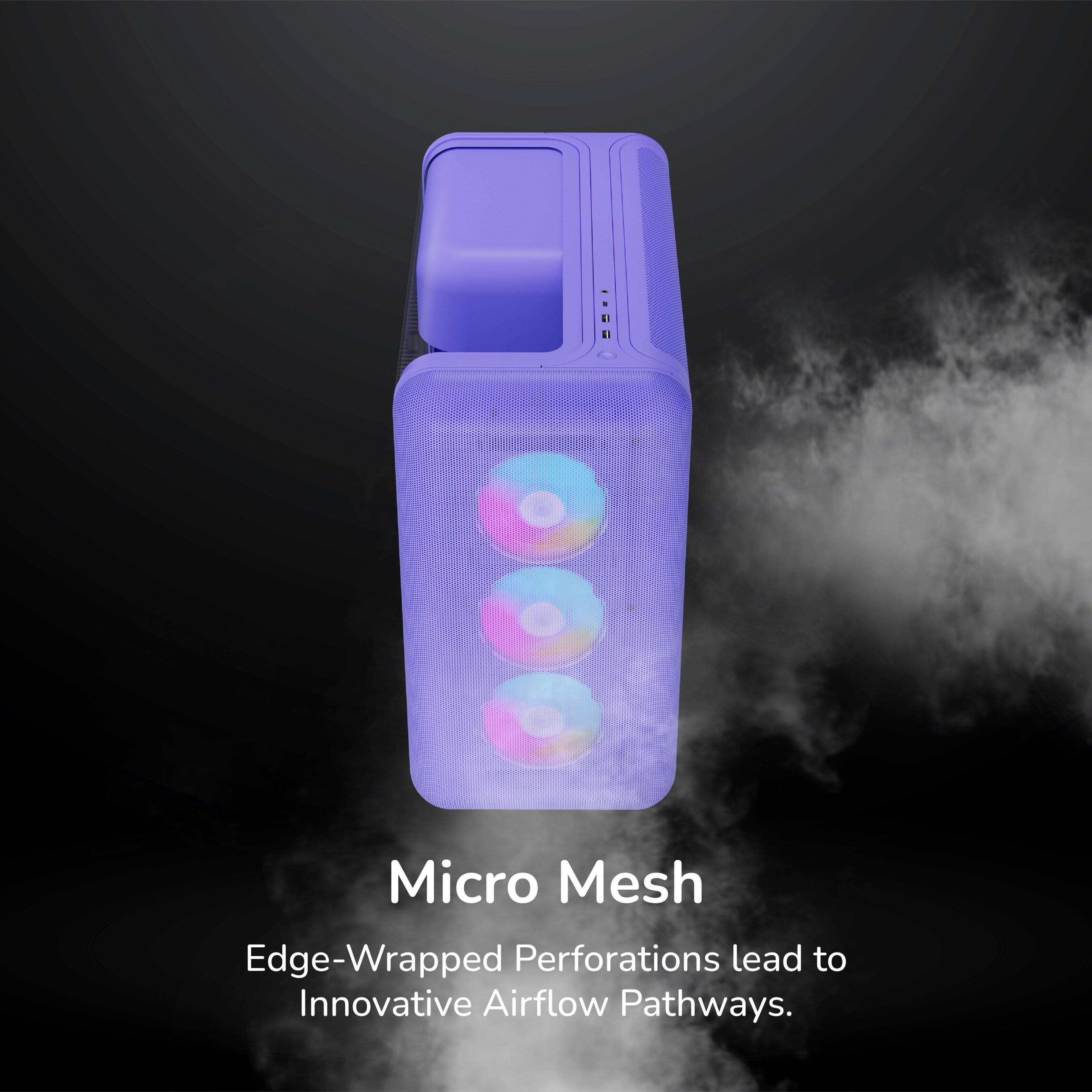Micro Mesh  
Edge-Wrapped Perforations lead to Innovative Airflow Pathways.