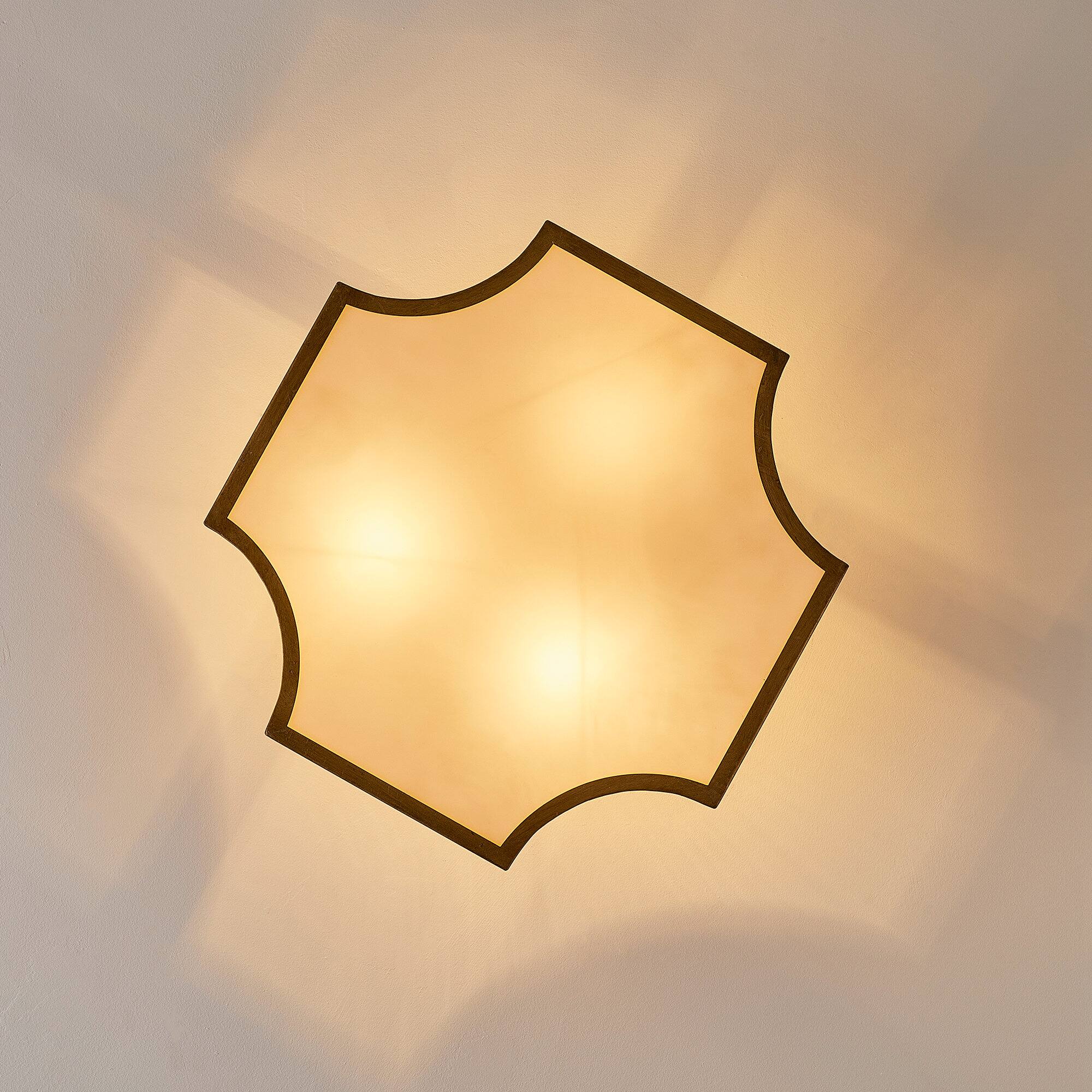 Alt View 4. Parrot Uncle - Gold Metal 3-Light Semi-Flush Mount Ceiling Light - Gold.