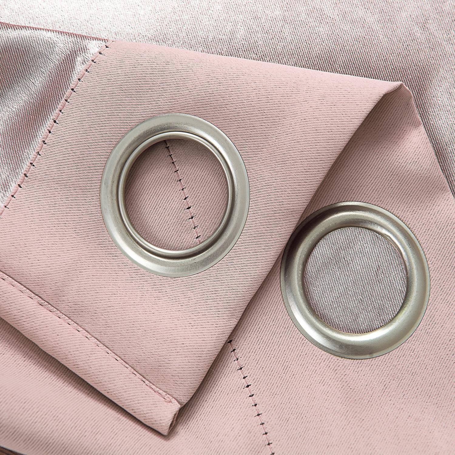 Angle. RT Designers Collection - RT Designers Collection Anchorage Blackout Grommet Curtain Panel 54" x 84" Blush - Blush.