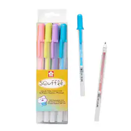 Sakura - 3D Souffle Pen, Opaque White and Pastel Colors, 16 Pack