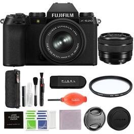 Fujifilm - X-S20 Mirrorless Digital Camera XC15-45mm Lens Bundle with Advanced Accessories | Fuji x-s20 with 15-45mm Lens
