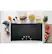Alt View 11. GE - 36" Built-In Electric Cooktop - Stainless Steel on Black.