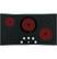 Alt View 12. GE - 36" Built-In Electric Cooktop - Stainless Steel on Black.
