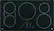 Alt View 13. GE Profile - 36" Built-In Electric Induction Cooktop - Black on Black.