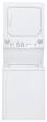 GE - Unitized Spacemaker 3.2 Cu. Ft. 11-Cycle Washer and 5.9 Cu. Ft. 4-Cycle Dryer Gas Laundry Center - White-on-White - Larger Front