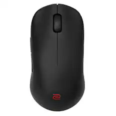 Front. BenQ - BenQ Zowie U2 Wireless Gaming Mouse 3200 DPI 60g Lightweight Symmetrical 5-Button Enhanced Receiver - Black.