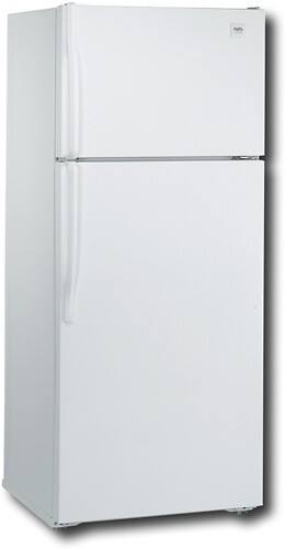 Angle Standard. Inglis - 17.6 Cu. Ft. Frost-Free Top-Mount Refrigerator - White-on-White.