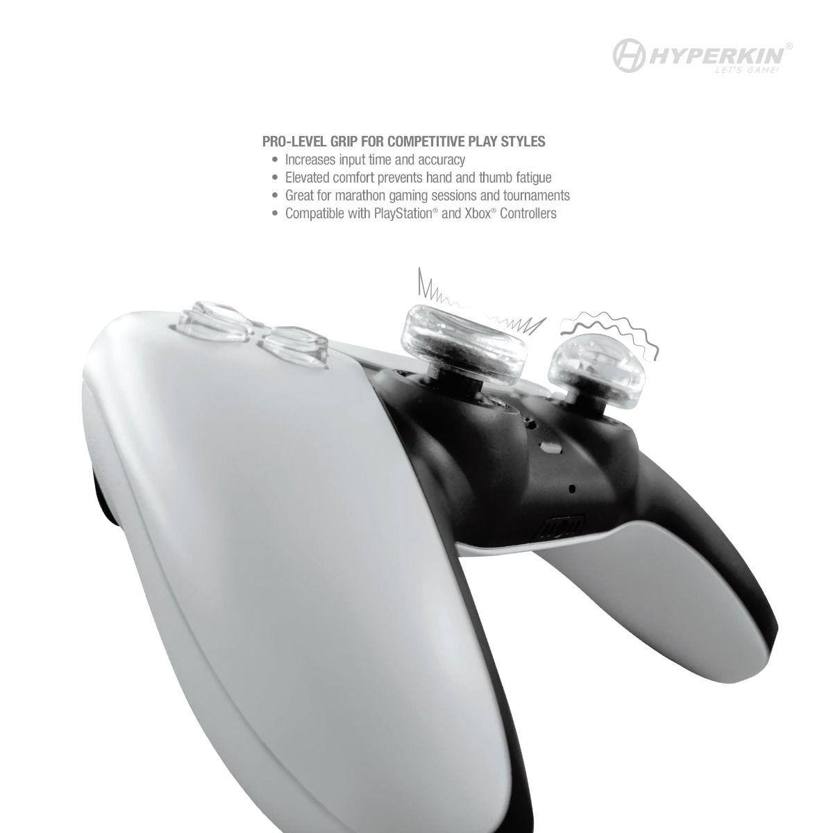 HYPERKIN GAMEI PRO-LEVEL GRIP FOR COMPETITIVE PLAY STYLES

- Increases input time and accuracy
- Elevated comfort prevents hand and thumb fatigue
- Great for marathon gaming sessions and tournaments
- Compatible with PlayStation and Xbox Controllers