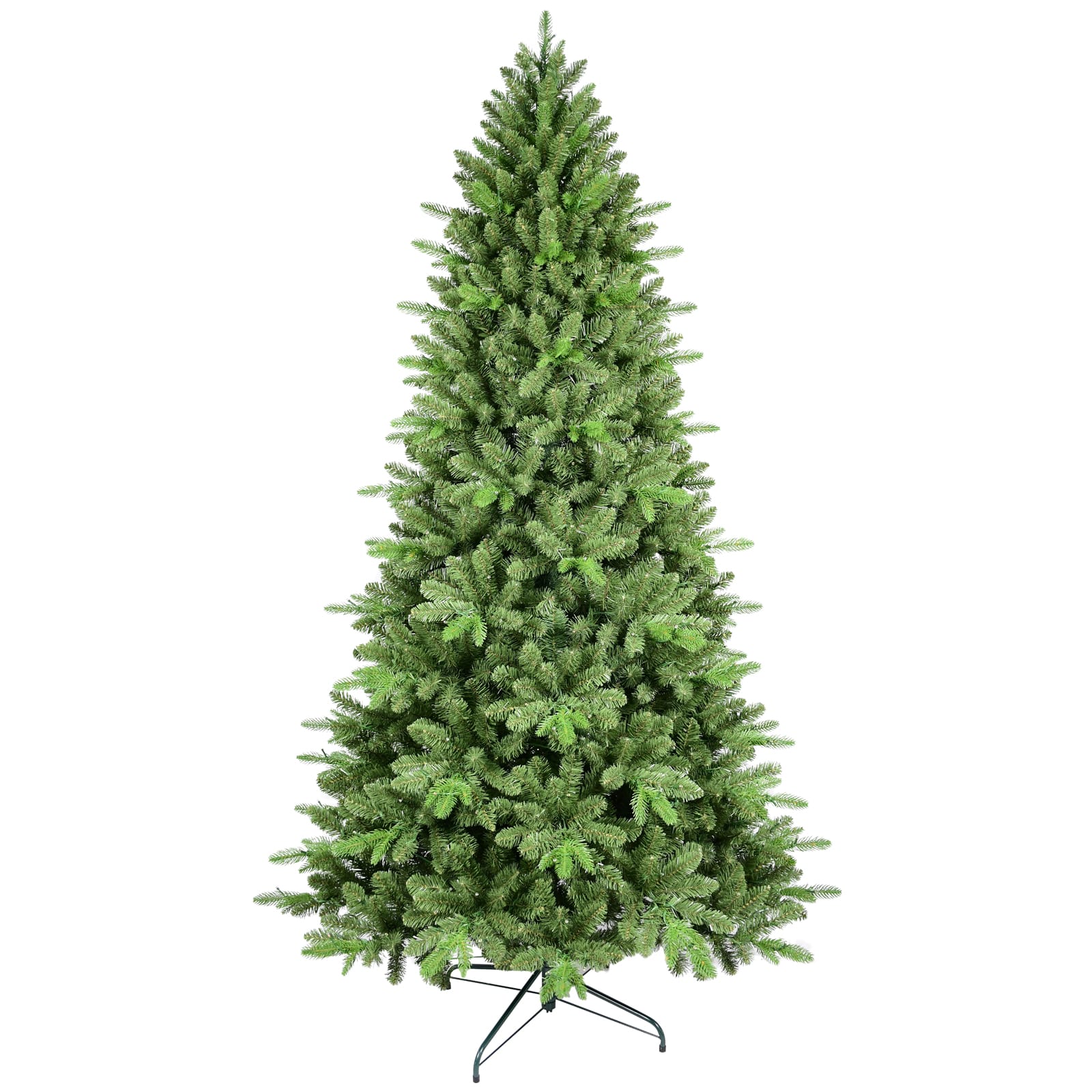 VAVSEA - 6FT Artificial Christmas Tree, 1168 PE/PVC Mixed Tips, Hinged Branches, Foldable Stand, Indoor Holiday Decoration - Green