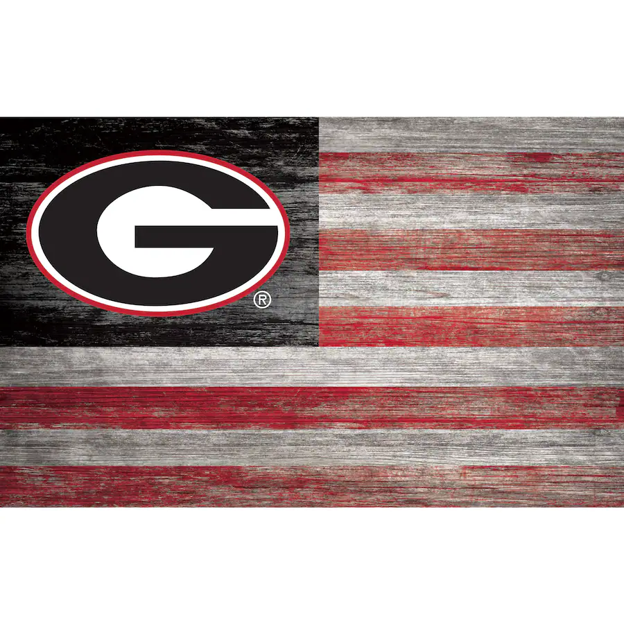 Fan Creations Georgia Bulldogs 11'' x 19'' Distressed Flag Sign ...