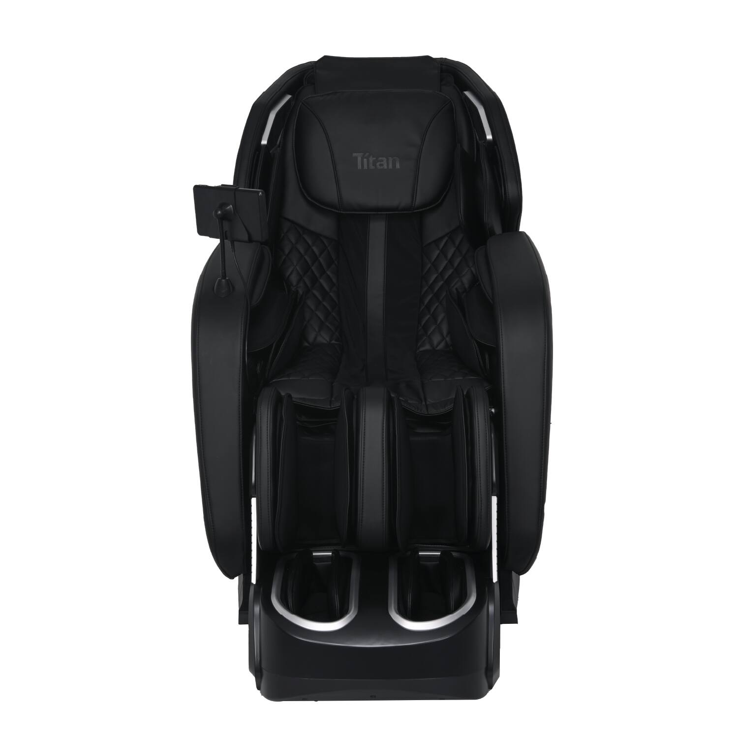 Back. Osaki - Titan - Advent 4D Zero Gravity Chair with Spinning Calf Massage - Black.