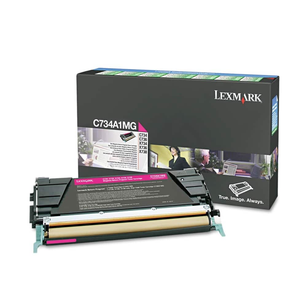 Lexmark - C734A1MG 6,000 Page-Yield Return Program Toner - Magenta price history on PriceWatchPro