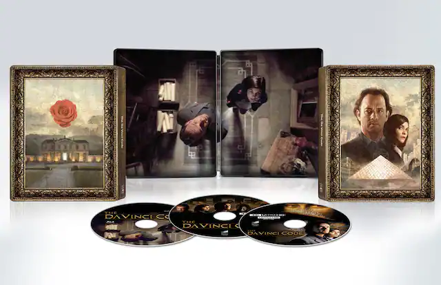 Front. The Da Vinci Code (20th Anniversary) (Steelbook) - 4K Blu-Ray.