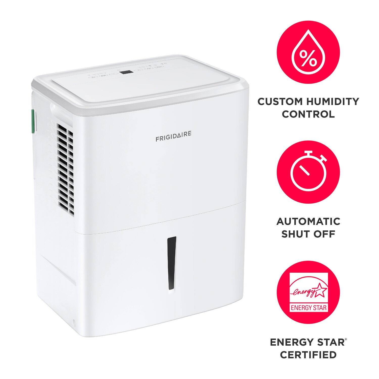 - Custom Humidity Control
- Automatic Shut Off
- Energy Star Certified