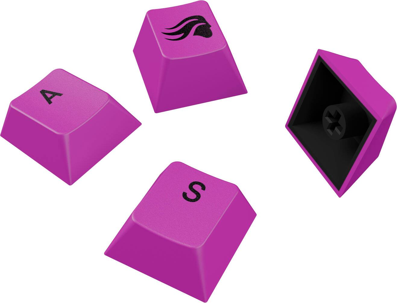 Alt View 11. Glorious - GPBT Basics Universal Keycap Set Compatible with Most 100% 85% 80% TKL 60% Compact 75% Mechanical Keyboards - Epic Purple.