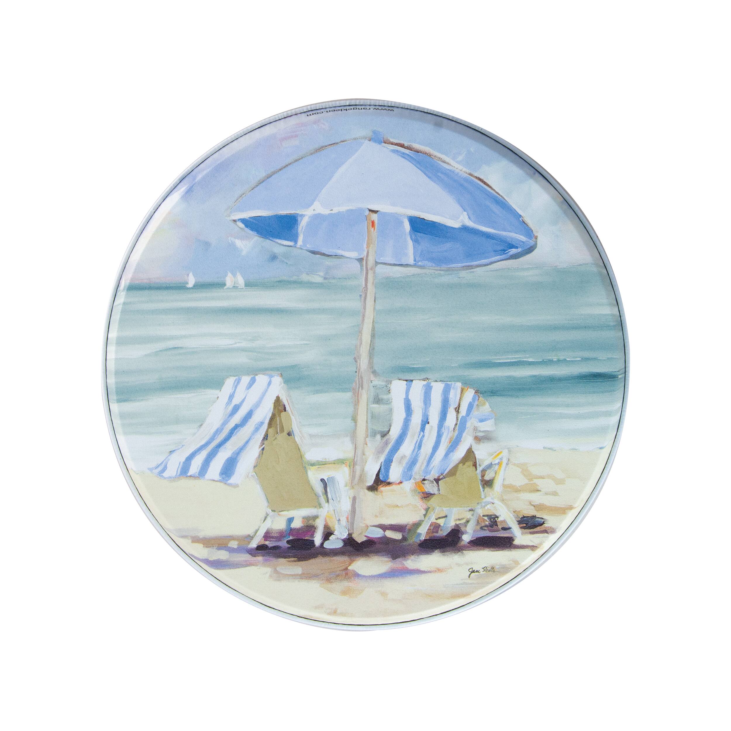 Alt View 4. Range Kleen - 5-Piece 17 x 20-inch Black Matte Counter Mat and 4-pk Seaside Retreat Burner Covers.