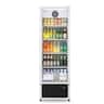 Yeego - Commercial Merchandiser Refrigerator, 9.89 cu. ft. Glass Door with Adjustable Shelves & LED, for Grocery Chains - White