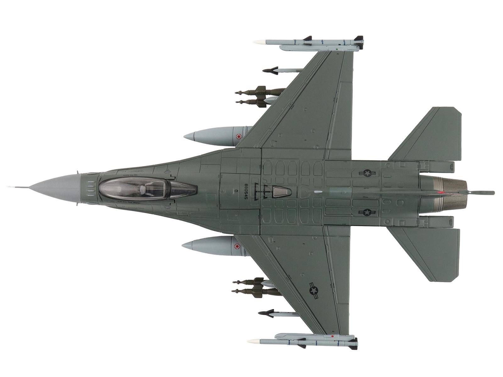 Alt View 3. Hobby Master - Lockheed F-16C Fighting Falcon Fighter Aircraft "Oklahoma Air National Guard" US Air Force 1/72 Model by Hobby Master.