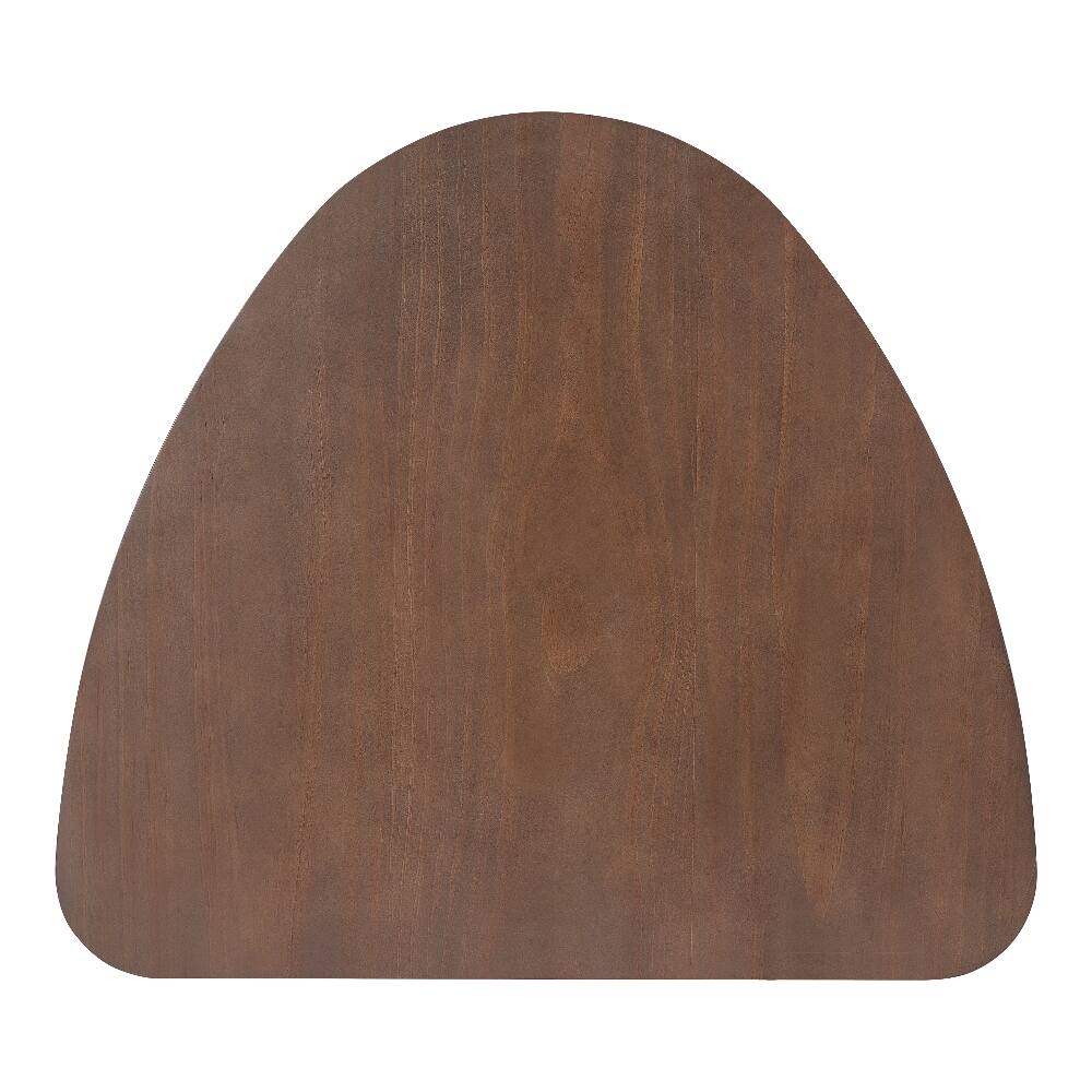 Alt View 6. Loheer - Loheer Triangular Wood Table 36 Inch Modern Geometric Side Table for Living Room Bedroom Small Space Brown - Brown.