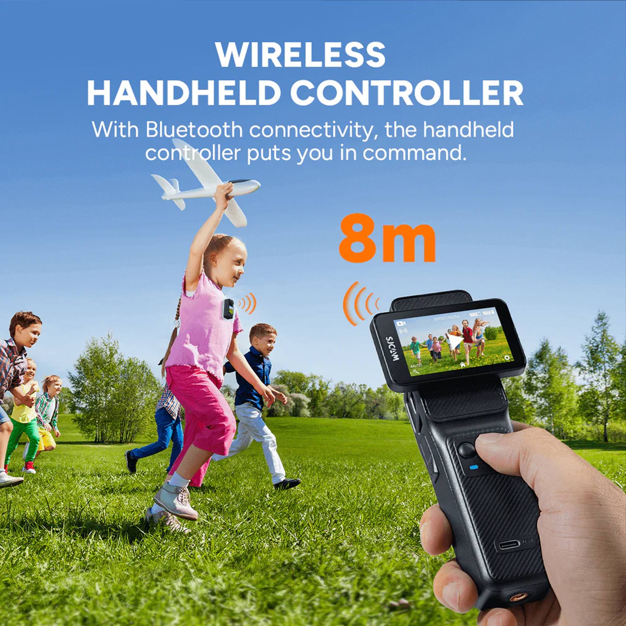 WIRELESS HANDHELD CONTROLLER

With Bluetooth connectivity, the handheld controller puts you in command.

8m