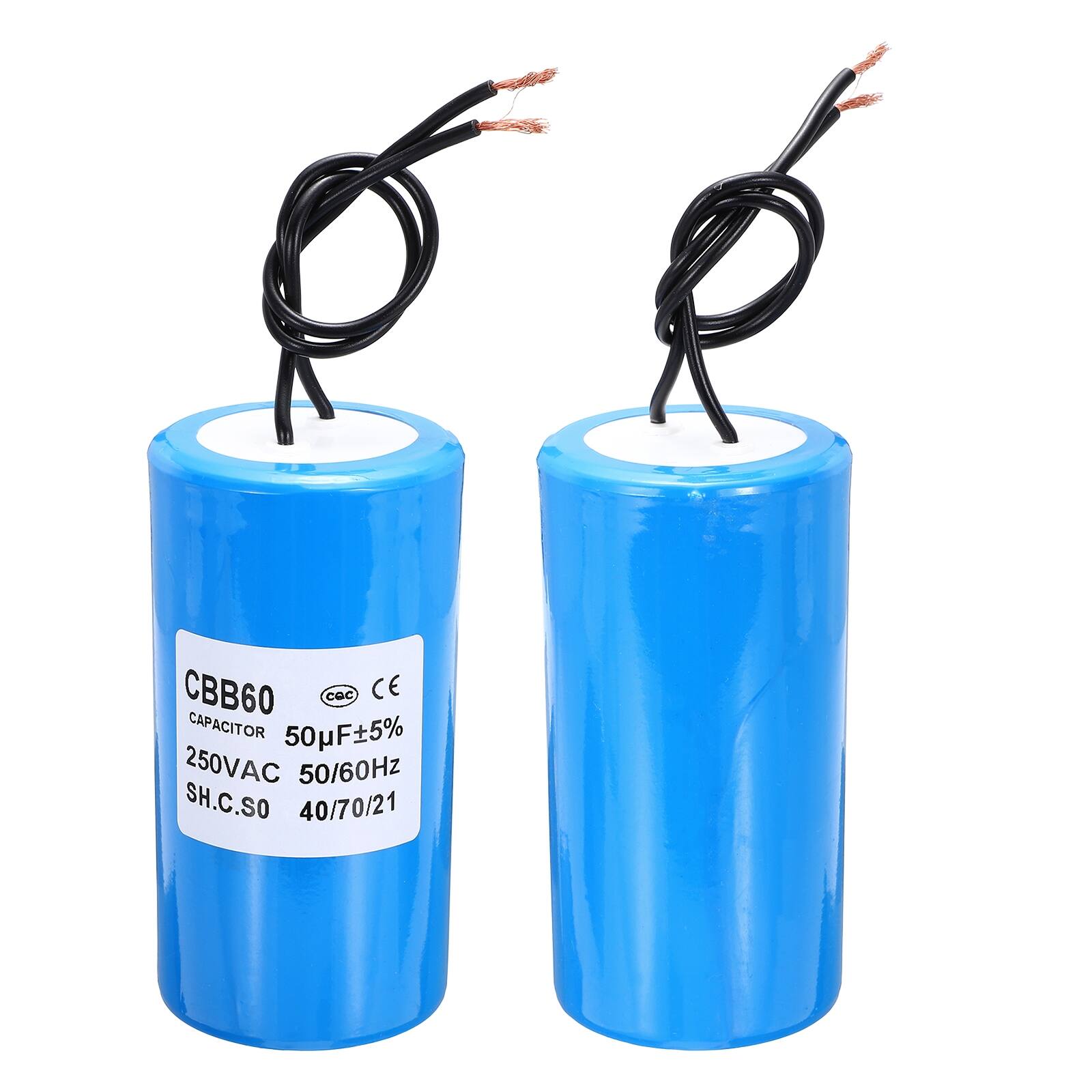 CBB60 cGc CE CAPACITOR 50µF±5% 250VAC 50/60Hz SH.C.SO 40/70/21