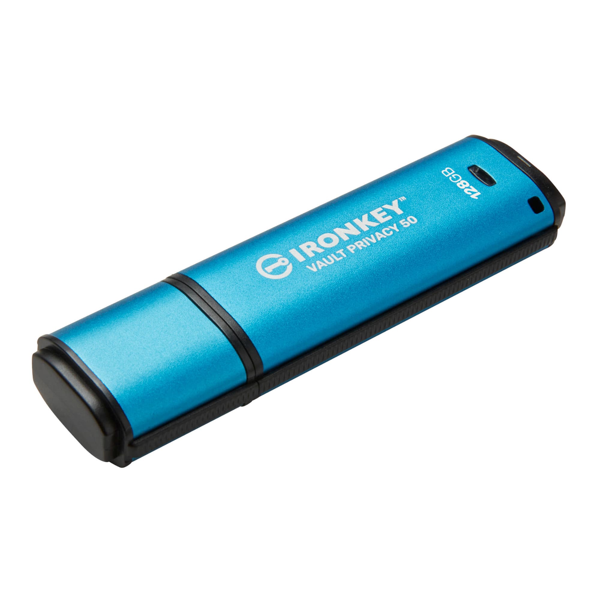 Kingston - Ironkey Vault Privacy 50 Series 128GB USB-A 3.2 Gen 1 Flash Drive - Blue
