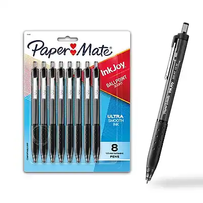 Paper Mate InkJoy
Ballpoint
Ultra Smooth Ink
10M
300RT
8 Pens