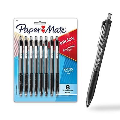 Paper Mate - InkJoy 300RT Retractable Ballpoint Pen, Medium Point, Ink, 8/Pack (1781565/1945920) - Black