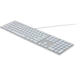 Matias - RGB Backlit Wired Aluminum Keyboard for Mac - Cable Connectivity - USB 2.0 Type A Interface - 104 Key(s) - Silver