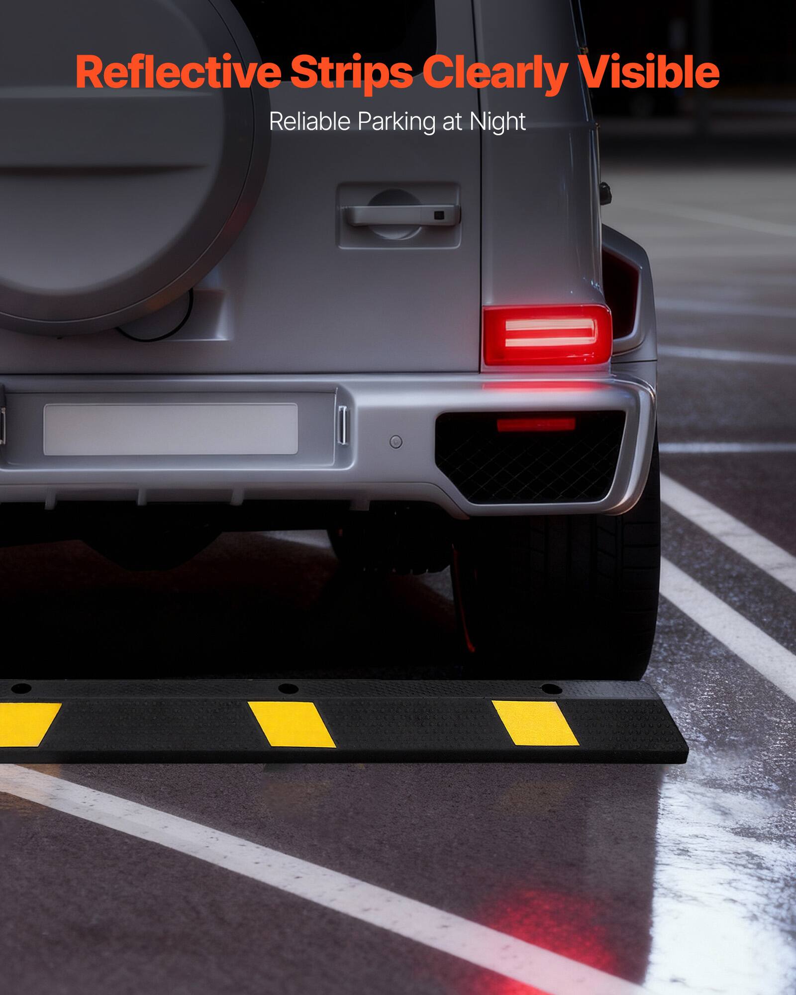 Reflective Strips Clearly Visible  
Reliable Parking at Night