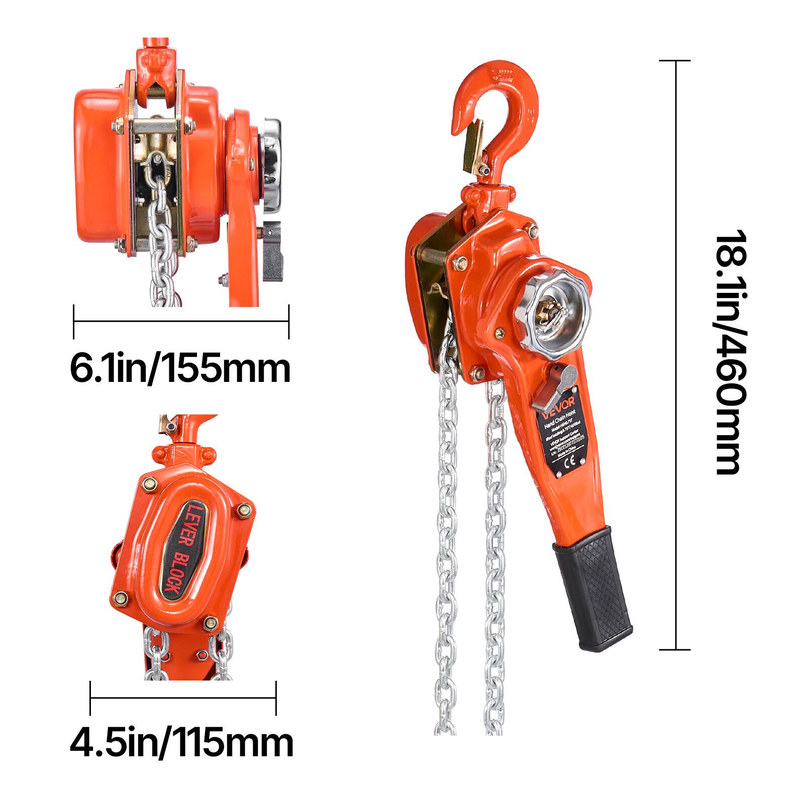 6.1in/155mm  
18.1in/460mm  
4.5in/115mm