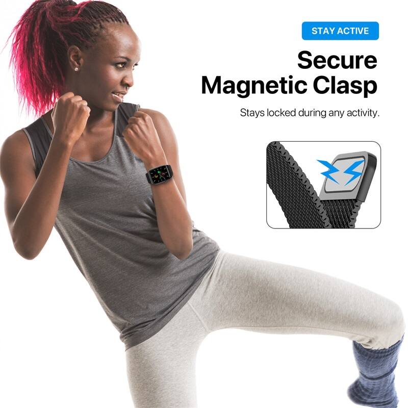 STAY ACTIVE
Secure Magnetic Clasp
Stays locked during any activity.