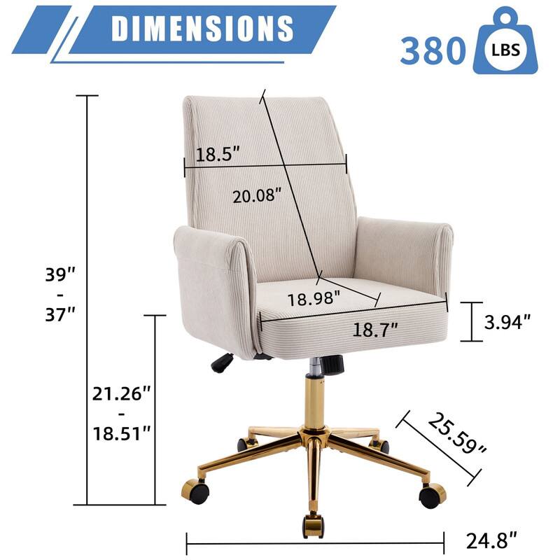 DIMENSIONS  
380 LBS  
18.5"  
20.08"  
39" - 37"  
18.98"  
18.7"  
3.94"  
21.26" - 18.51"  
25.59"  
24.8"