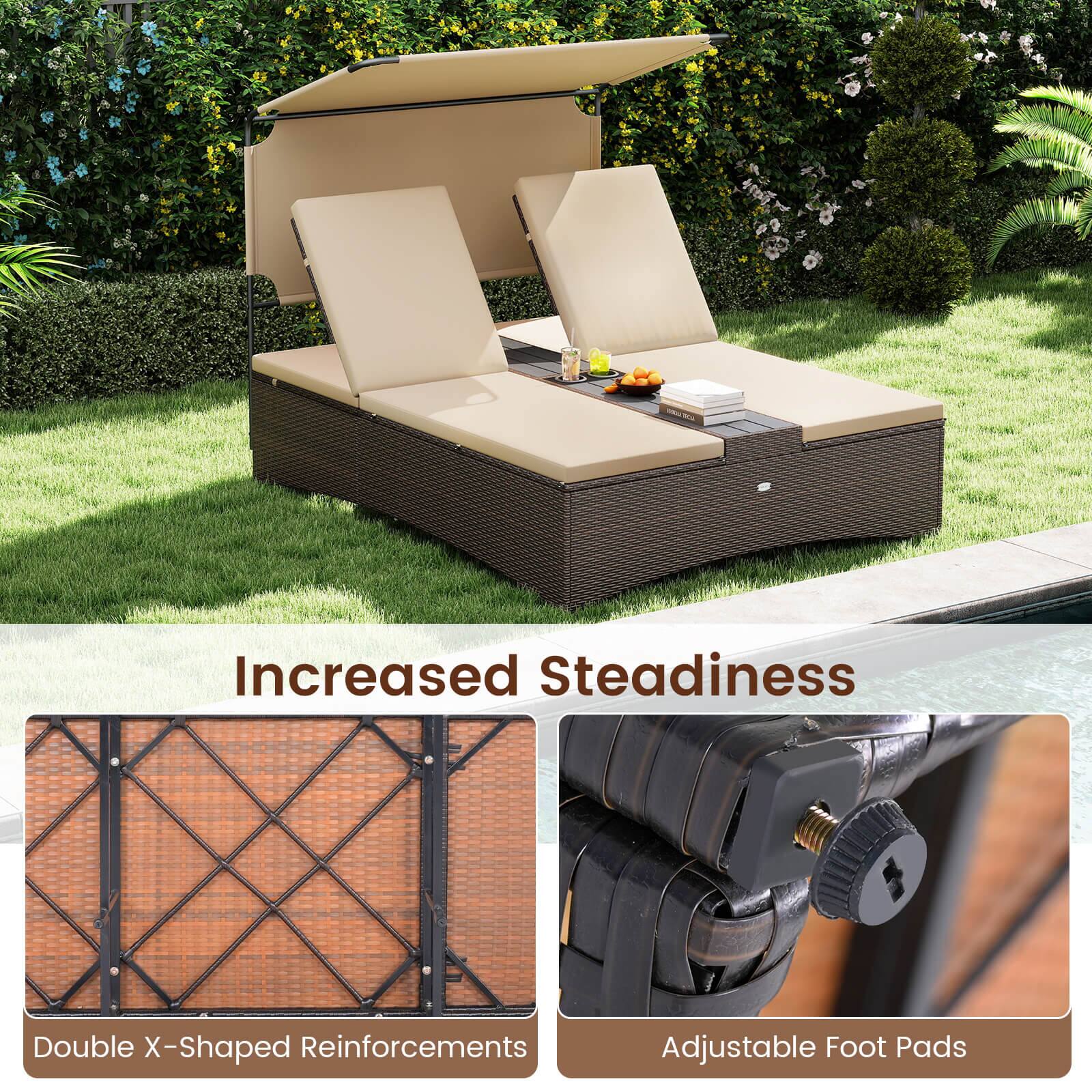 Increased Steadiness

Double X-Shaped Reinforcements

Adjustable Foot Pads