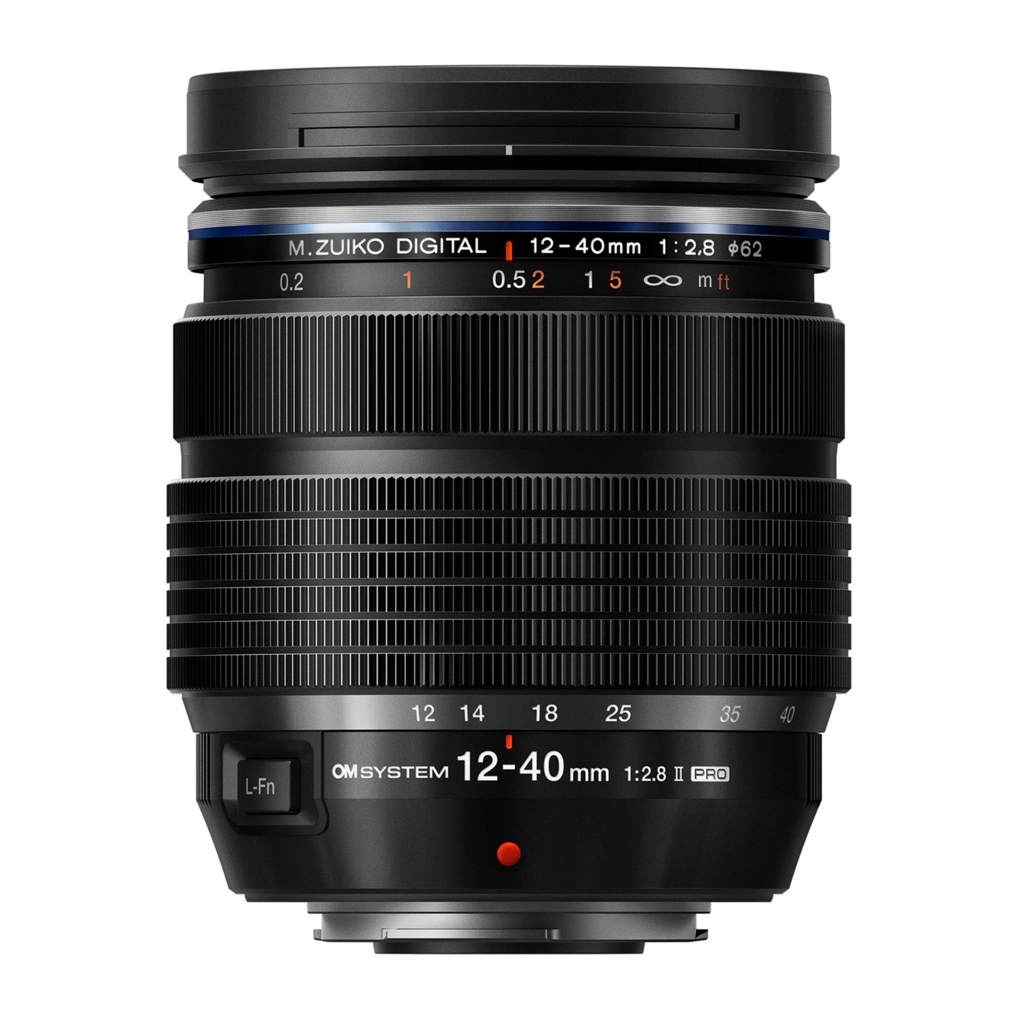 M.ZUIKO DIGITAL  
12-40mm 1:2.8  
Φ62  
0.2m  
1:5  
∞ m ft  
L-Fn  
OM SYSTEM  
12-40mm 1:2.8 II PRO