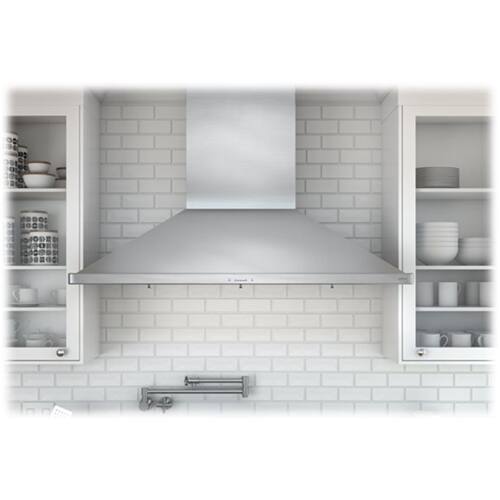 Front. Zephyr - Essentials Europa Siena Pro 48" Externally Vented Range Hood - Stainless Steel.