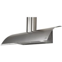 Zephyr - Okeanito 42 in. Range Hood Shell with light in Stainless Steel - Stainless steel - Angle_Zoom