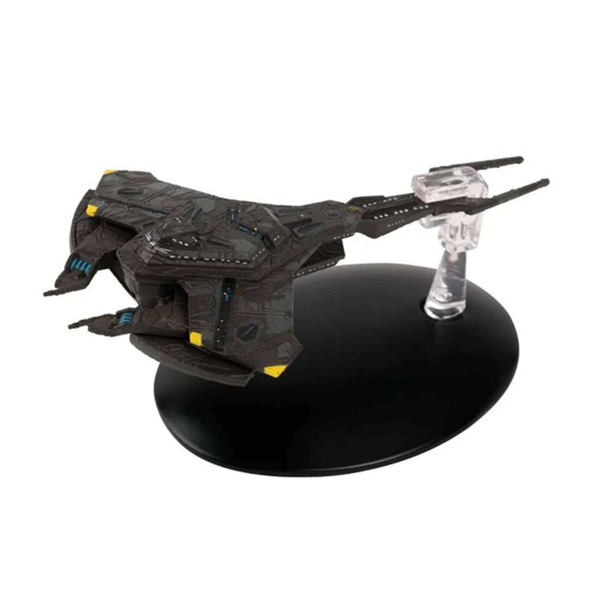 Front. Eaglemoss - Eaglemoss Star Trek Starship Damar Class Cardassian Intel Science Dreadnought - Black.