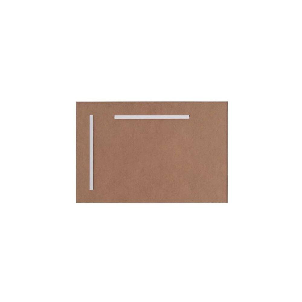 Left. Elegant Decor - Aluminum Frame Rectangle Mirror 24x36 In Silver - Silver.