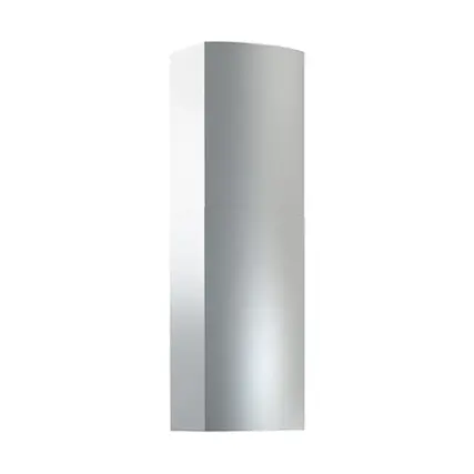 Front. Zephyr - Duct Cover Extension for Anzio Island Range Hood - Stainless Steel.