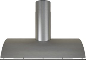 Zephyr - Okeanito 36 in. Range Hood Shell with light BODY ONLY - Stainless steel - Front_Zoom