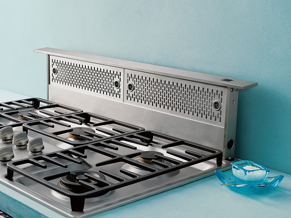 Alt View 14. Zephyr - Sorrento 36 in. External Telescopic Downdraft System - Stainless Steel.