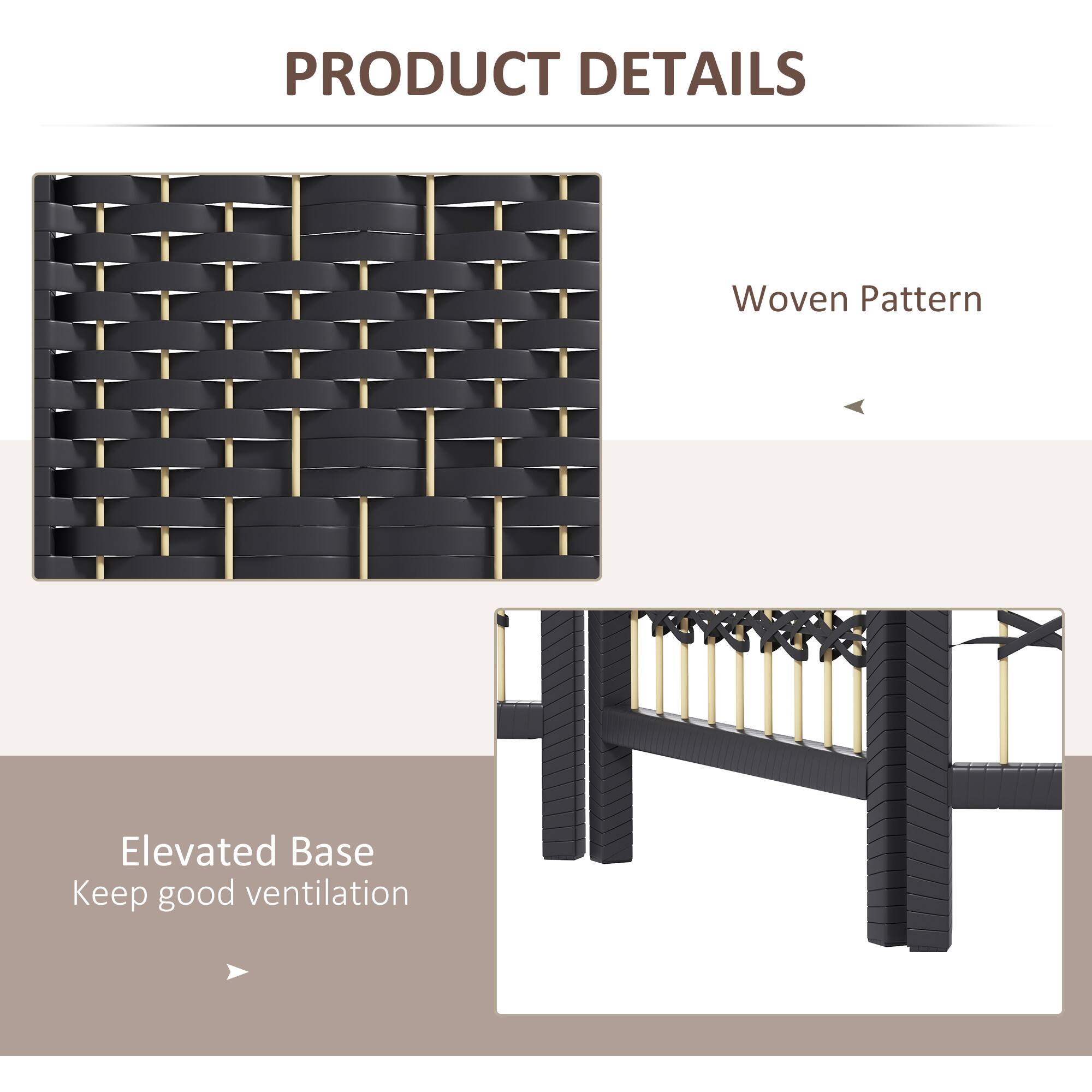 PRODUCT DETAILS

Woven Pattern
Elevated Base
Keep good ventilation