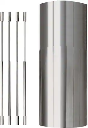 Front. Zephyr - Duct Cover Extension for CTP - Stainless Steel.